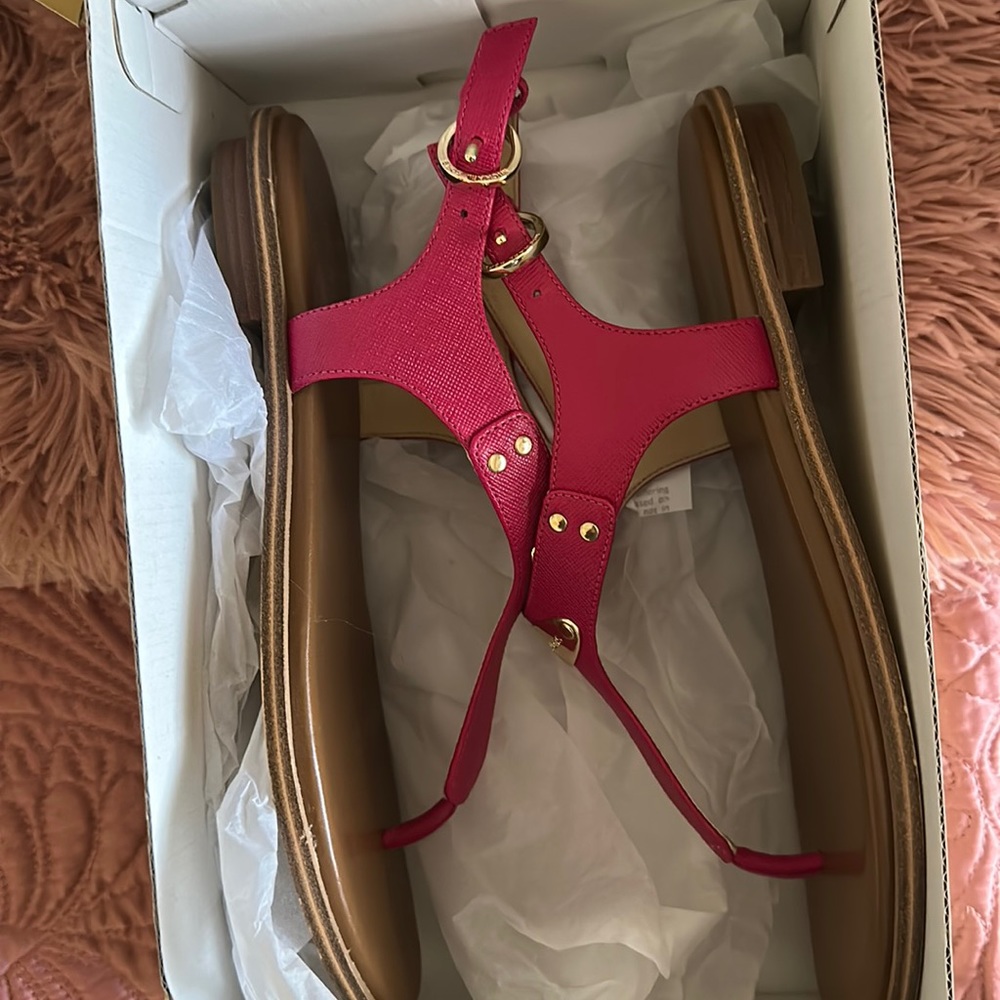 Michael Kors magenta pink sandal